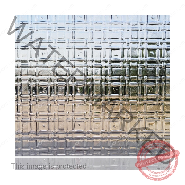 fabric pattern woven mesh look fused glass